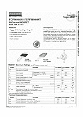DataSheet FCPF16N60NT pdf